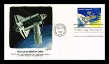 US COVER BENEFITING MANKIND FDC SPACE SHUTTLE AT WORK IN ORBIT FLEETWOOD