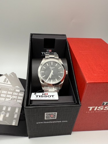 TISSOT Gentleman T127.410.11.051.00 Quartz Black Dial Men's Watch 40mm - Picture 6 of 16