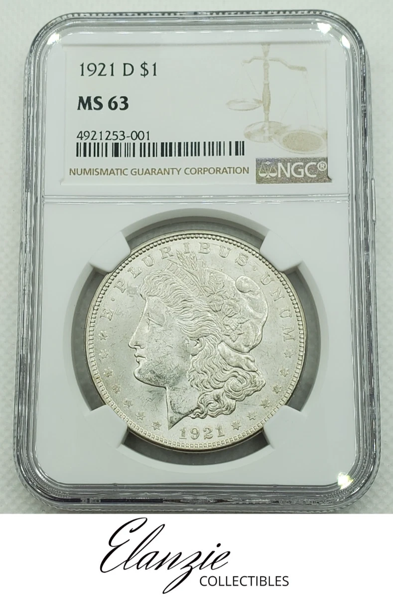 MS 63 Graded 1921 Year Morgan US Dollars (1878-1921) for sale | eBay