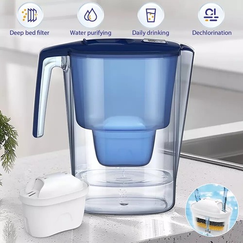 3.6L Water Purifier Reduces Fluoride with Filter Jug Cartridge Water Filtration