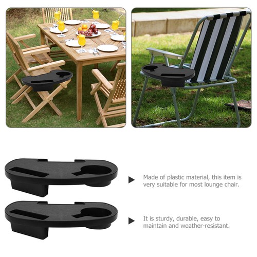 2 Pcs Recliner Cup Holder Chair Accessories Tray for Lounge Travel - Picture 5 of 12