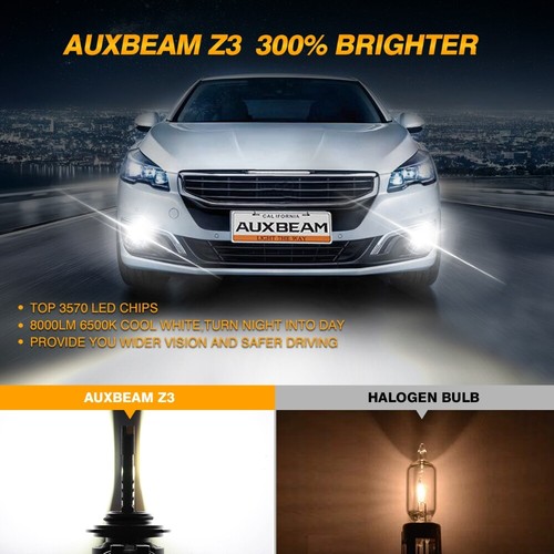 Combo de bombillas de faros LED AUXBEAM 9005 9006 6500K súper brillantes - Imagen 3 de 15