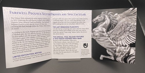 2023 Pegasus 1oz Silver Proof Pobjoy Mint Commemorative Final Farewell Coin. - Picture 9 of 10