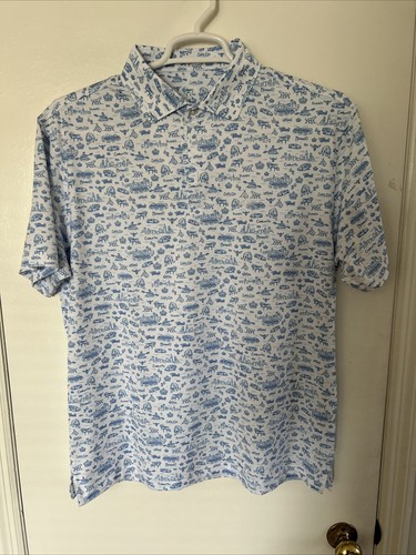 Rhoback Men's Performance Golf Polo “The Mint City" Charlotte, NC Large NWOT