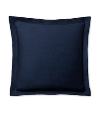 Ralph Lauren Kaia Matelassé Euro Pillow Sham 26" X 26" Navy $135