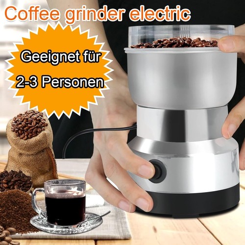 Kaffeemühle Edelstahl Gewürzmühle Elektrisch 300ml Multifunktional Bohnen B816 - Bild 3 von 8