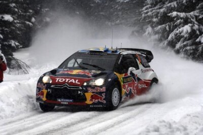 Sebastien Ogier (FRA) Citroen DS3 WRC on the shakedown stage 2011 Old Photo