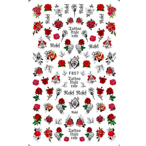 Self Adhesive Nail Stickers, Flowers, Xmas, Halloween, Leaves, Cute Nail Art, UK - Picture 72 of 82