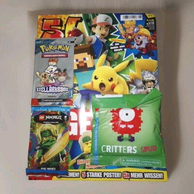 5! Five! Magazin Heft Nr. 6 Pokemon Booster Stellarkrone Lego Ninjago OHNE LE22