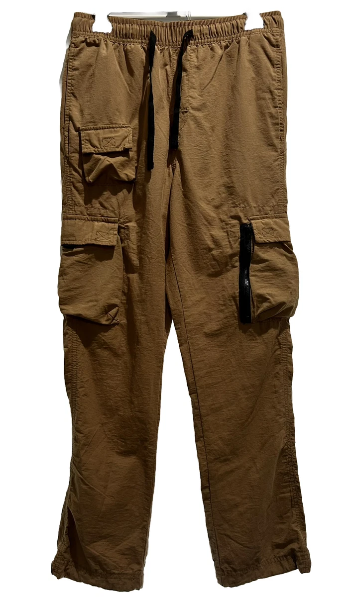 Aeropostale Men' XS Active Utility Cargo Pants Bungee Joggers Elastic Waist