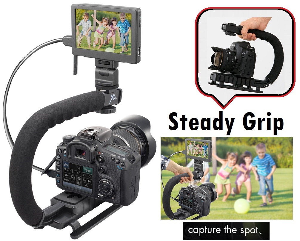 Support Stabilisateur Action Grip Vivitar Pour Sony HDR-PJ540, HDR-PJ340, HDR-CX330 - Neuf