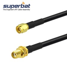 SMA Male to Female RG58 Cable 2m for Ham Amateur Radio Antenna Extension Cable