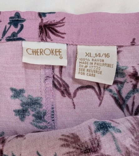 Girls Youth Cherokee Purple Violet Floral Maxi Skirt Size XL 14 / 16 NEW - Picture 6 of 10