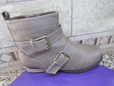 NEW STEVE MADDEN MOTORR ANKLE BOOTS WOMENS STONE PARIS