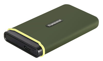 Transcend ESD380C 2TB USB-C Portable External SSD - Military Green TS2TESD380C