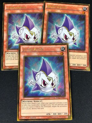 YUGIOH JUNKURIBOH PGL3-EN003 1ST GOLD X3 (NM)