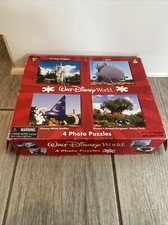 DISNEY PARKS RESORT 4 PHOTO 200 PIECE JIGSAW PUZZLES NEW - OPEN BOX