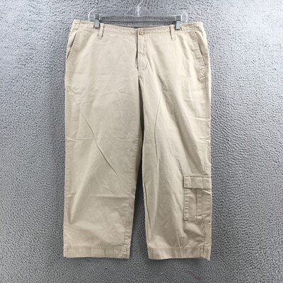 Pantalon Capri Kaki Eddie Bauer Vashon Fit - Femme Taille 16 - Coton/spandex