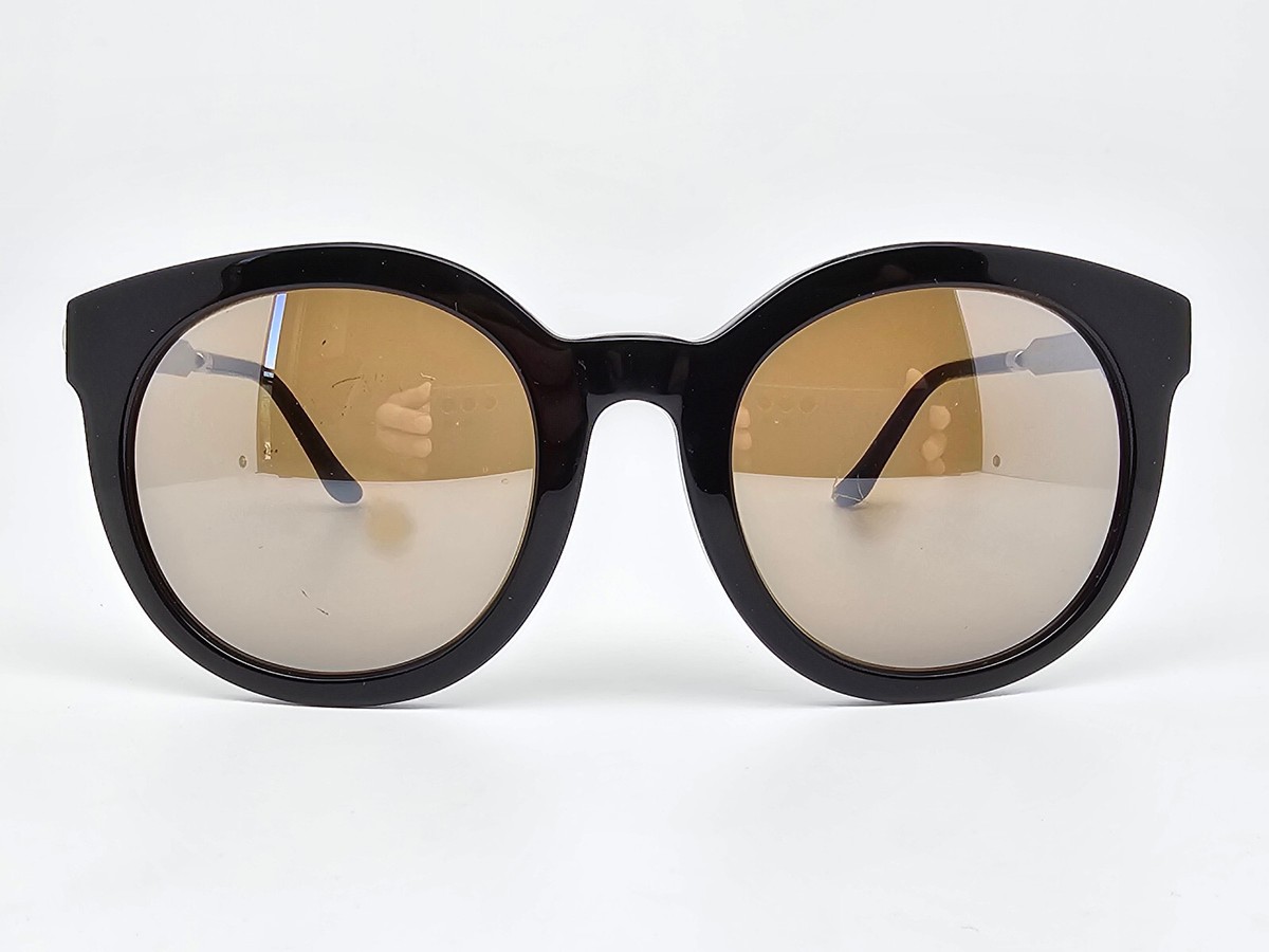 Vedi Vero Milano VE305R Black Frame Silver Mirror Lens Sunglasses