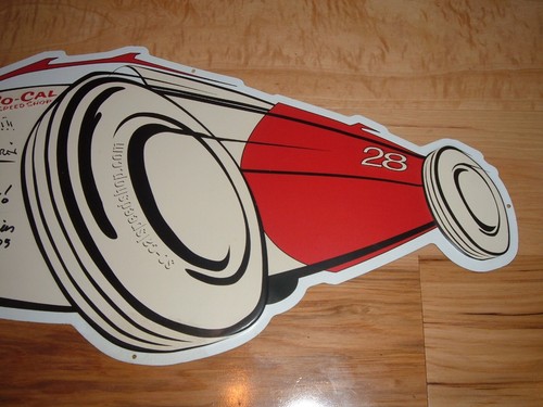 Vintage "RARE" So-Cal Speed Shop Belly Tanker Embossed Autographed Sign - Picture 3 of 5