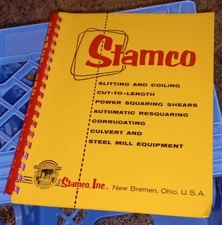 1950's STAMCO SHEET AND PLATE EQUIPMENT MACHINIST INDUSTRIAL TOOLS CATALOG BOOK