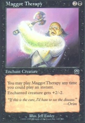 MTG magic cards 2x Maggot Therapy Mercadian Masques Light Play, English