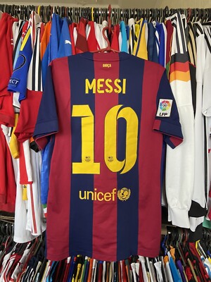 BARCELONA 2014 2015 HOME SHIRT JERSEY NIKE 610594-422 sz S MEN #10