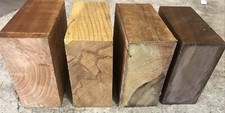 6  X 6  X 3  Variety Pack Bowl Blanks Walnut Cherry Ash Soft Maple Qty 4