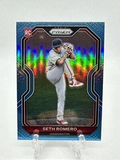 2021 Prizm Baseball #227 Seth Romero RC Carolina Blue Washington Nationals 