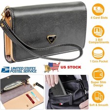Womens Wallet Case Credit Card Leather Cover For iPhone 4s 5s 5c Galaxy S2