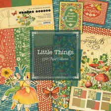 GRAPHIC 45 LITTLE THINGS COMPLETE COLLECTION~ ELVES MUSHROOMS FAIRY *SHIPS FREE*