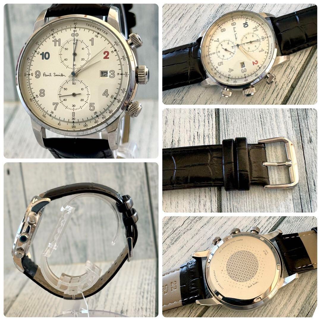 Paul Smith Watch Chronograph City 1014 Rare Used Japan Check