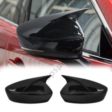 Glossy Black Side Rearview Mirror Cap Cover Trim For Mazda 6 Atenza 2018-2021