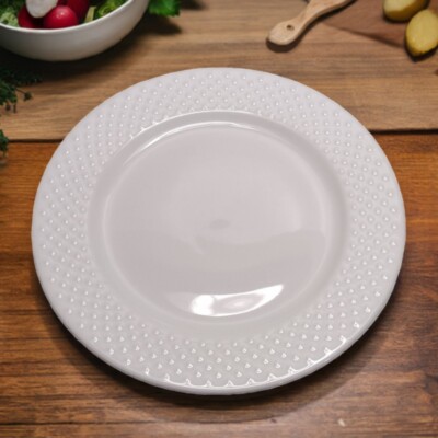 Salad Plates Threshold White Plates Threshold Beaded Rim White