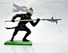 Vintage Britains Deetail Turkish Storm Knight w/ Halberd Spear Medieval Crusades