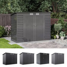 Outdoor Heavy Duty Apex Roof Garden Metal Shed Tool Storage House for Tools Bike