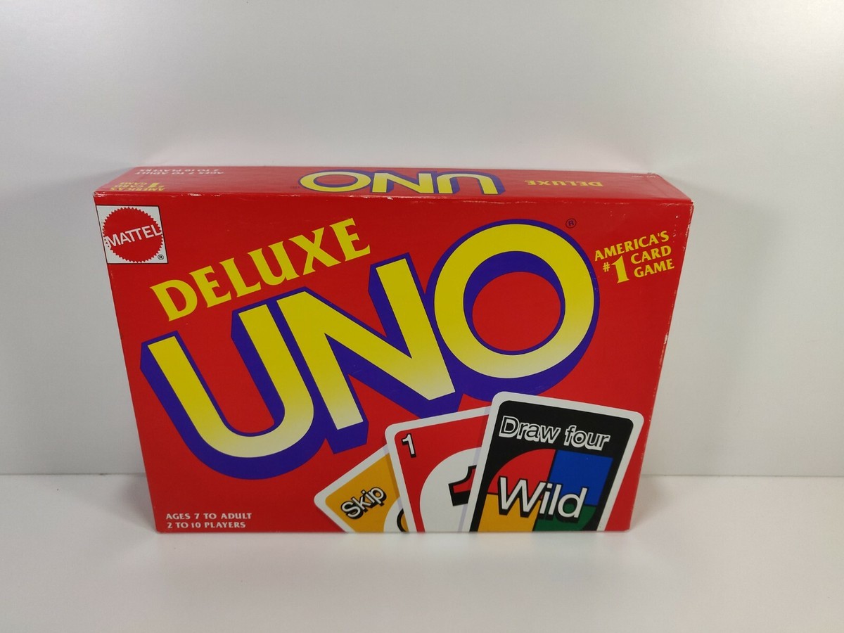 Uno Deluxe Card Game Mattel 1993 Complete | eBay