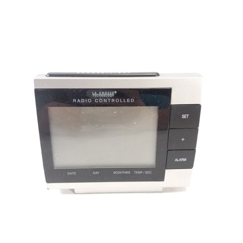 La Crosse Technology Clock WS-8055U with Moon Phase Clock Alarm As Is - Picture 1 of 5