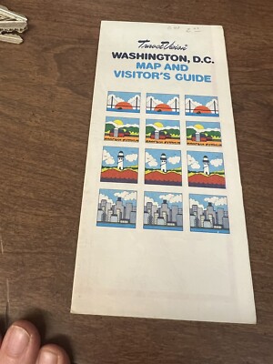 1984 Travel Vision Washington, D.C. Map and Visitor's Guide
