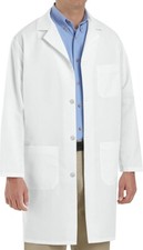 Red Kap Men's Staff Coat, White