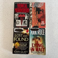 Lot of 4 True Crime Non Fiction Murder Suspense Medical History Books