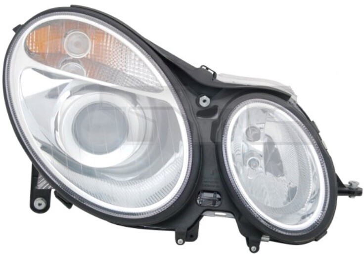 Phare avant droit Mercedes W211 pour réparer un optique jauni ou cassé avec moteur H7