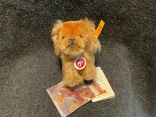 Steiff Pekinese 031328 mohair light brown F.A.O. Schwarz in excellent condition