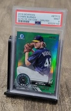 2018 Bowman Chrome CORBIN BURNES Scouts Top 100 GREEN Refractor /99 PSA 9 POP 1