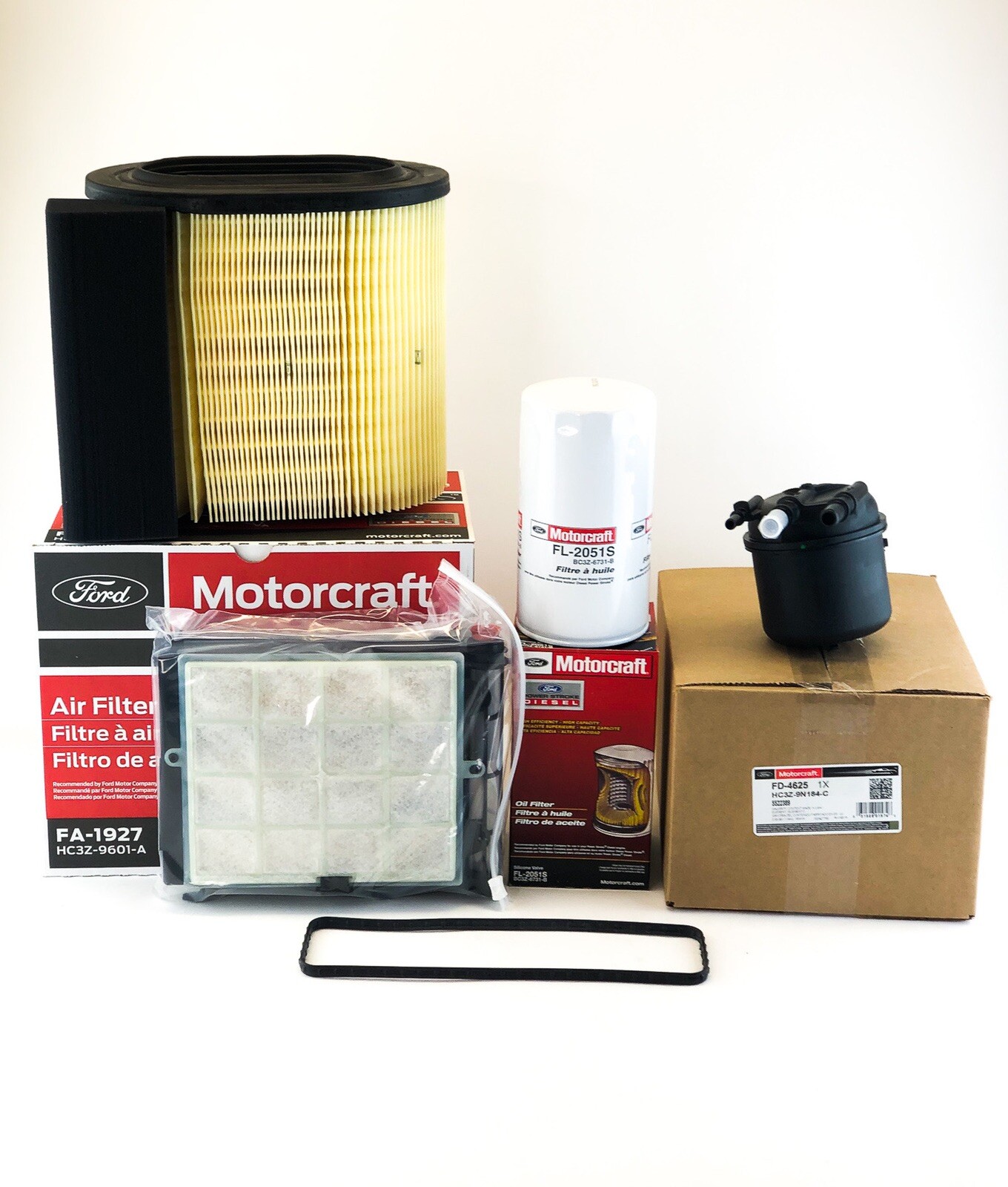 FORD 6.7 6.7L POWERSTROKE DIESEL MOTORCRAFT OEM OIL AIR & FUEL FILTER