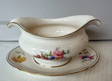 Castleton Ascona Gravy Boat with Attached Underplate Round - Marked
