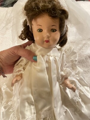 Antique/Vintage Composition Bride Doll Unmarked | eBay