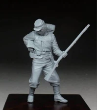 1/32 Scale Civil War Soldier Resin Model Historical Figure with Rifle Unassemble
