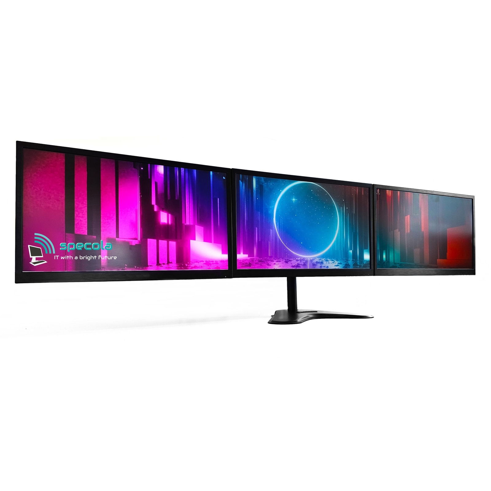 NEC Triple Screen 3x22″ Monitor Bundle - (1680 x 1050) - 3xVGA