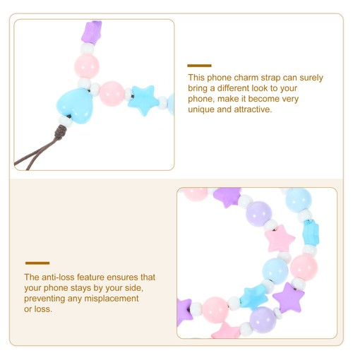 Phone Chain Beaded Cellphone Chain Phone Charm Aesthetic Adorable Phone Decor - 第 2/12 張圖片